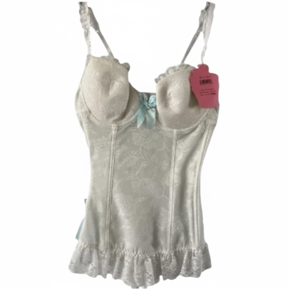 5th Ave Intimates Chemise, Lingerie, NWT, Underwire, Floral Lace, Sexy, Sz L - Picture 13 of 13
